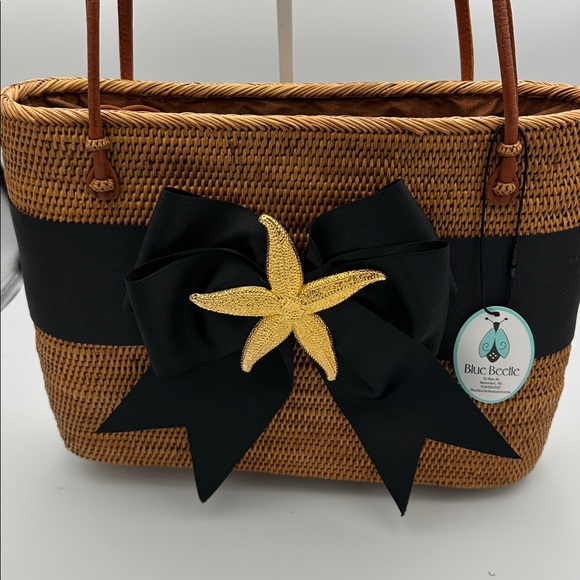 Lisi Lerch Bosom Buddy Bag with Black Bow & starfish - Picture 2 of 14